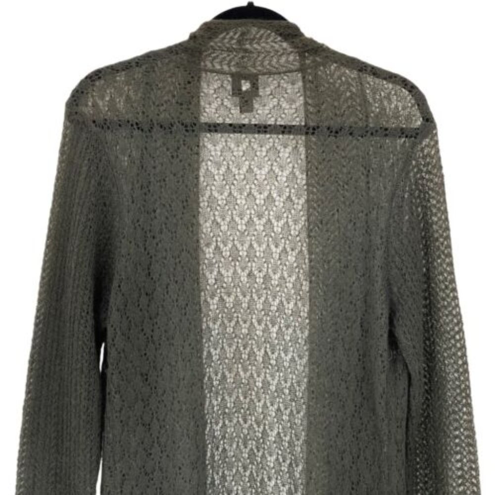 Eileen Fisher mohair lace long duster cardigan